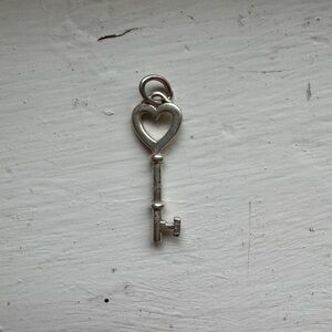Tiffany & Co. Silver Heart Key Pendant